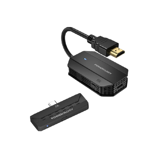 Powerology Wireless HDMI Type-C Adapter Audio & Video-Black