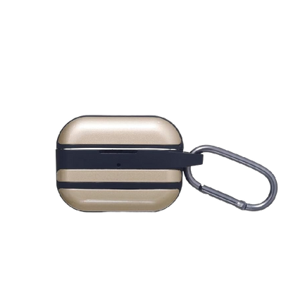 Protective Plastic Case For AirPods Pro, Black&Gold Eg-Go-153