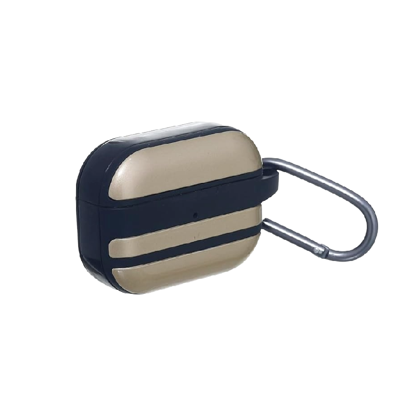 Protective Plastic Case For AirPods Pro, Black&Gold Eg-Go-153