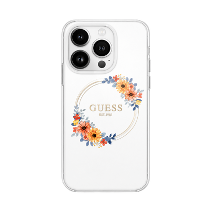 The Guess Floral MagSafe Case for iPhone 17 Pro