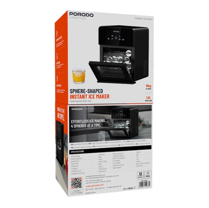 Porodo Lifestyle Sphere Ice Machine - Black