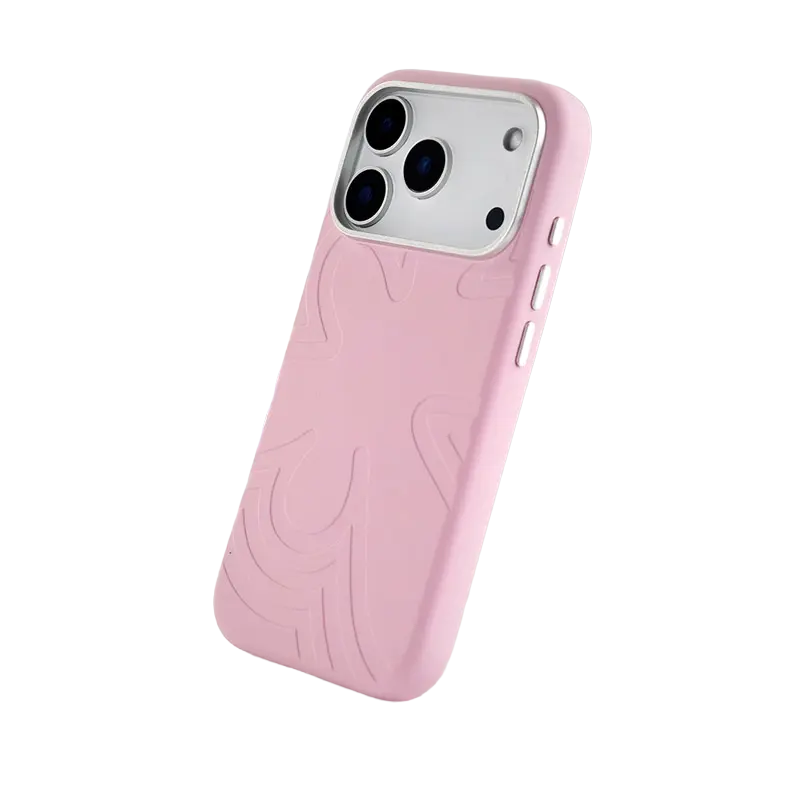 cover for iPhone 17 Pro Max cherry blossom Mag Case Abstract Flow pink