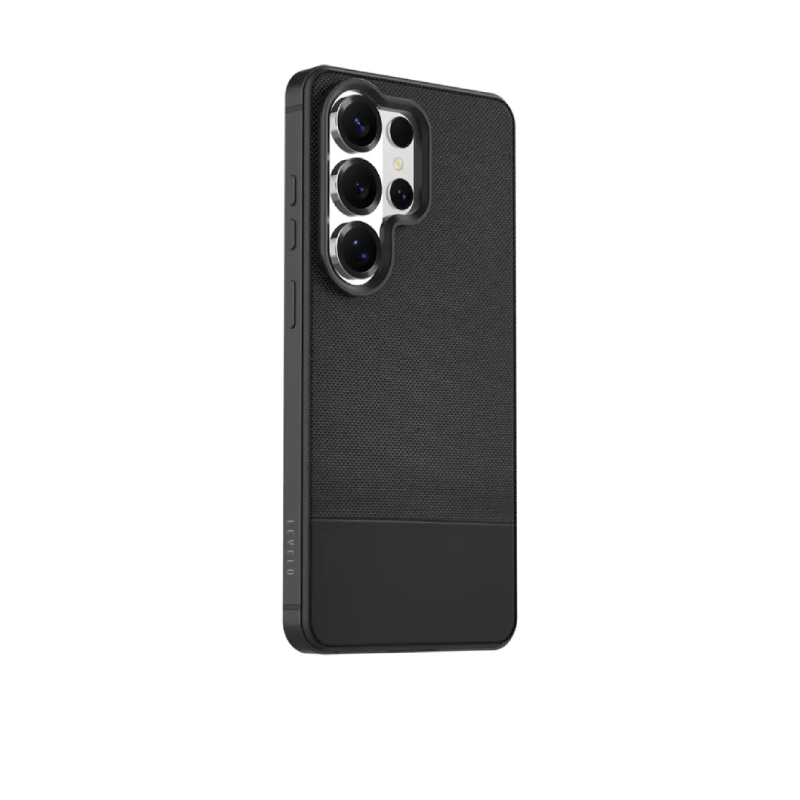 جراب Levelo Hybrid Cuir Leather لهاتف S26 Ultra - أسود