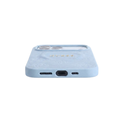 stylish GUESS phone case features a soft pastel light